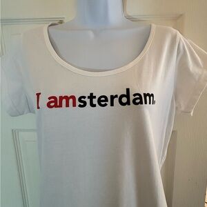 Amsterdam Statement White Tee